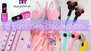 6 Easy DIY Pen & Pencil Decorations | Back to School Supplies | Craft Compilation screenshot 4