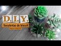 DIY -  Suculentas de biscuit ( Aprenda a modelar suculentas em biscuit )