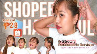 SHOPEE HAUL ft. Fashionable Earrings + REVIEW (may pa-BONUS si SELLER!) by MLTV