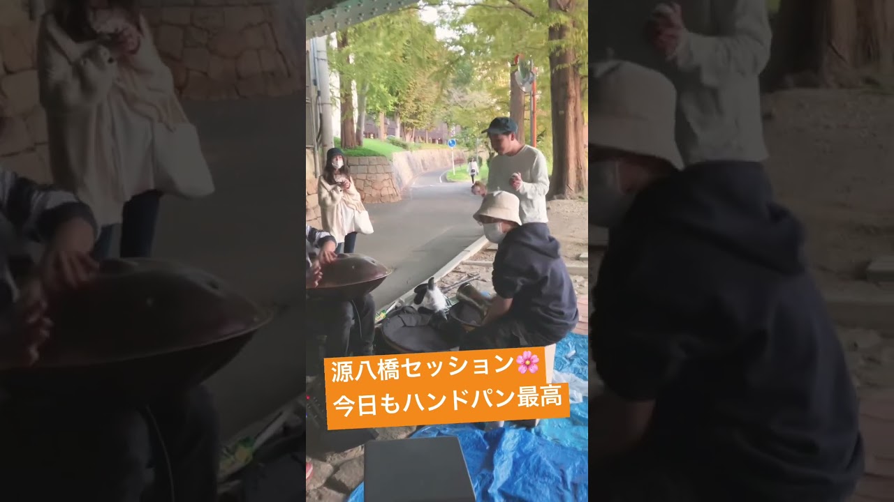 源八橋セッション🌸今日もハンドパン最高