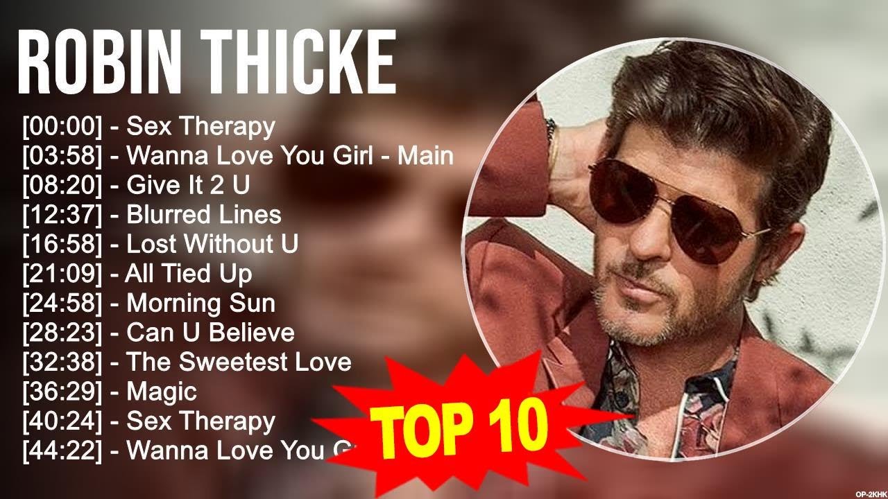 Robin Thicke 2023 MIX  Top 10 Best Songs  Greatest Hits  Full Album