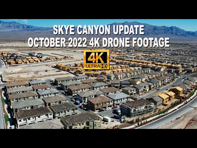 Skye Canyon October 2022 Update 4K Drone Footage
