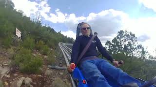 BigRigSteve riding the Canyon Coaster on Route 66 in Williams, Arizona 6/16/26