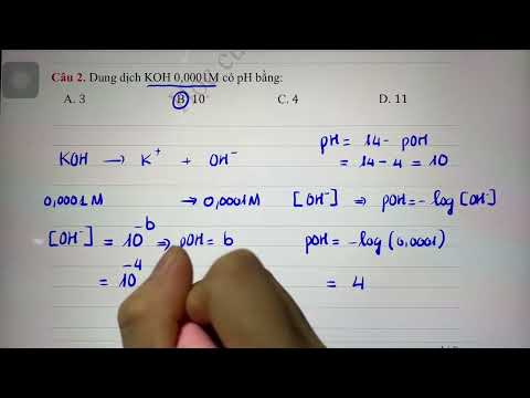 Video: Làm thế nào để bạn tính pH từ h3o + và ngược lại?