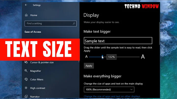How to Change Text Size in Windows 10