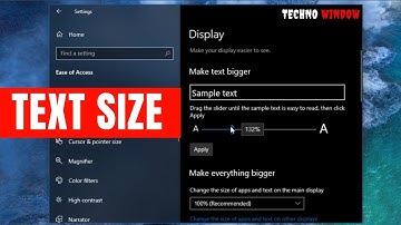 How to Change Text Size in Windows 10