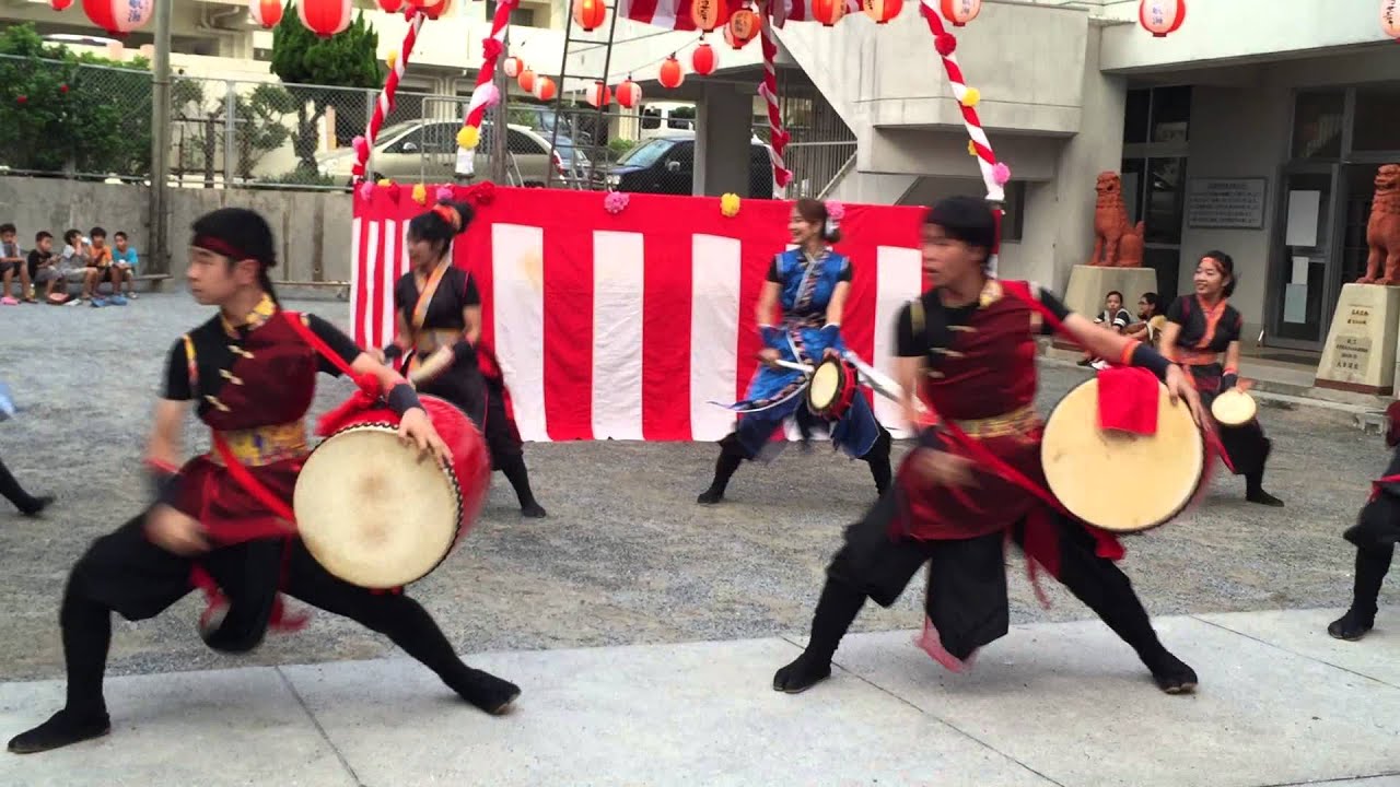 しんか8/29豊見城市 字豊見城盆踊りオープニングエイサー