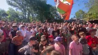 Venezia in Serie A, esplode la festa dei tifosi: in centinaia a Forte Marghera per salutare la pr...
