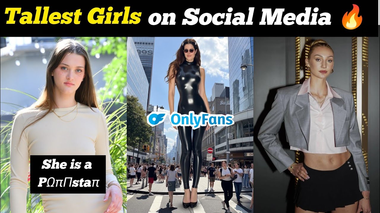 Top Ten tallest Models on Instagram & Internet | Tallest girls in the world | Famous tallest models