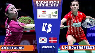 An Se Young (KOR) vs Line KJAERSFELDT (DEN) | Uber Cup 2024 Badminton