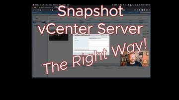 Snapshot vCenter Server   The Right Way