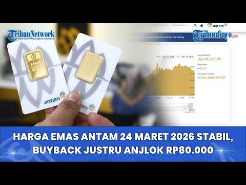 Harga Emas Antam 24 Maret 2026 Stabil, Buyback Justru Anjlok Rp80.000