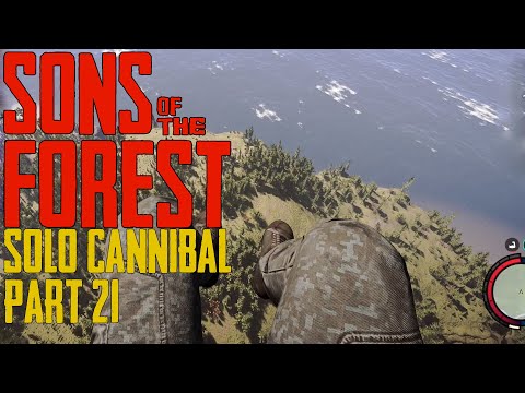 SONS OF THE FOREST - SOLO PLAYTHROUGH - PART 21 - WILL I SURVIVE THE FALL!?