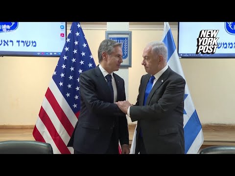 U.S. Secretary of State Antony Blinken shows total support for Israel during meeting with Netanyahu