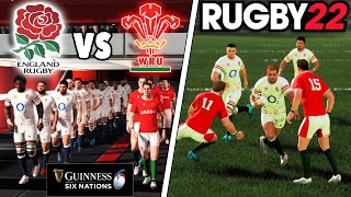 ENGLAND v WALES | 6 Nations 2024 Round 2 | Rugby 22 - Gameplay & Commentary Legend Difficulty