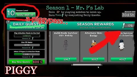 PIGGY GOT A BATTLEPASS!?!! | Fully Unlocked || Build Mode Items |(Roblox Piggy)