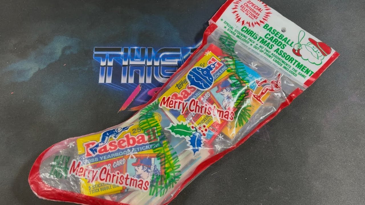 A VINTAGE JUNK WAX BASEBALL CARD CHRISTMAS STOCKING! - YouTube