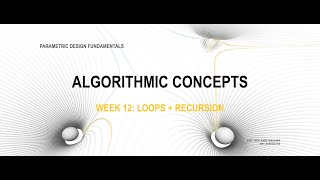 Week11 AlgorithmicConcepts
