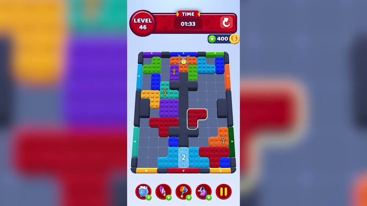 Color Block Jam Level 46 Quick Guide (No Commentary)
