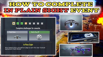 How to Complete in Plain Sight Event in Call of Duty Mobile | How to get Flash Drone in CoD Mobile