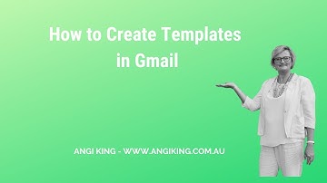 Tech Tip #71 -   How to Create Templates in Gmail