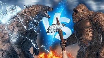 Godzilla 2019 Vs Kong 2021 Epic Battle | Kaiju Universe