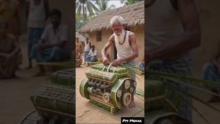 Amezing Hand Craft Ferrari Roma Car Made For Plam Leaf 🍀 #shorts #ptsmekar