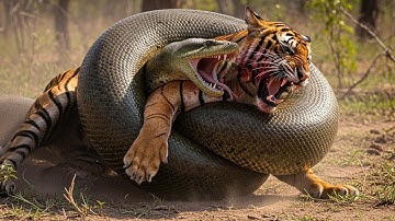 Anaconda Attack On Tiger... Nature’s Silent Killer Strikes Without Warning | Animal Documentary 2025
