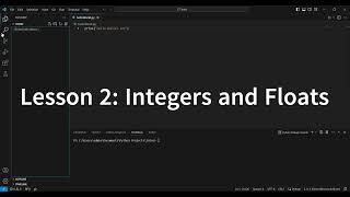 [Python] Lesson 2: Integers and Floats