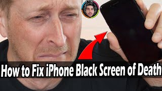 حل مشكلة عدم إستجابة زر الباور في الايفون ولا يمكن تشغيله وبقى على شاشة سوداء Fix iOS Black Screen