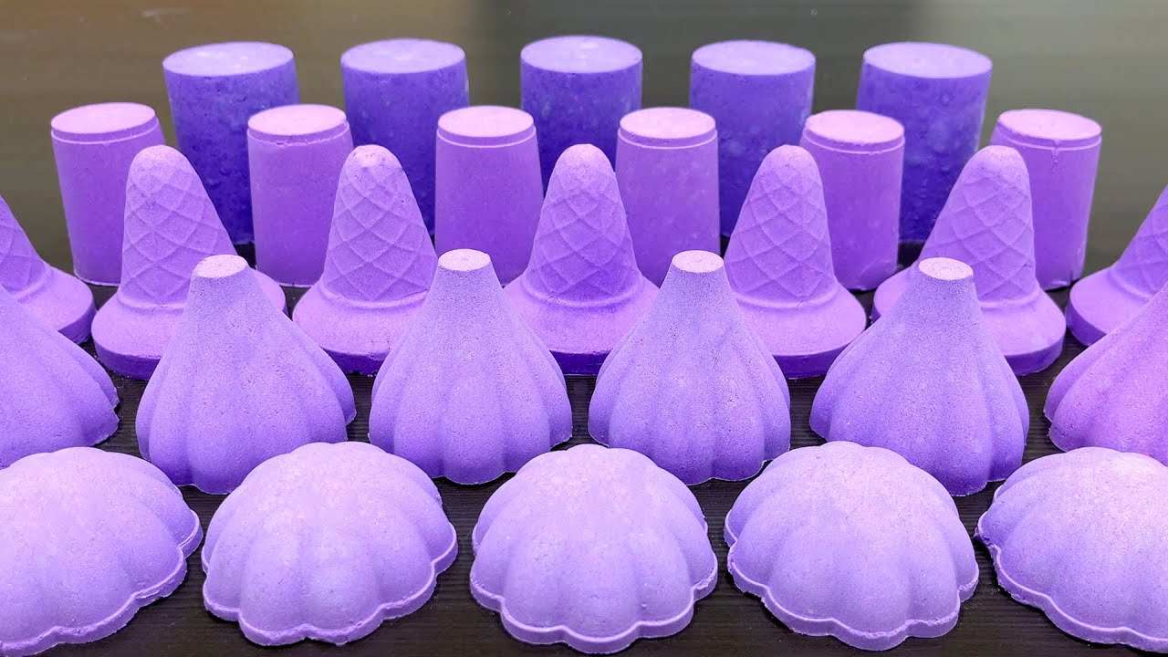 Baking Soda – VIOLET Oddly Satisfying Crunchy Sounds #14