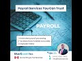 Reliable Payroll Services in Canada Accurate Tax Deductions and CRA Compliance Support#PayrollCanada