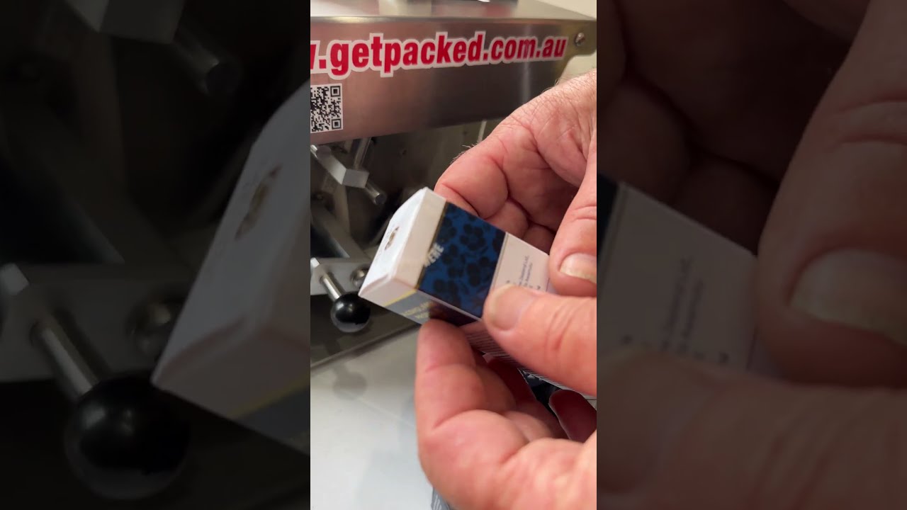 Security Label Applicator applying 30mm printed labels