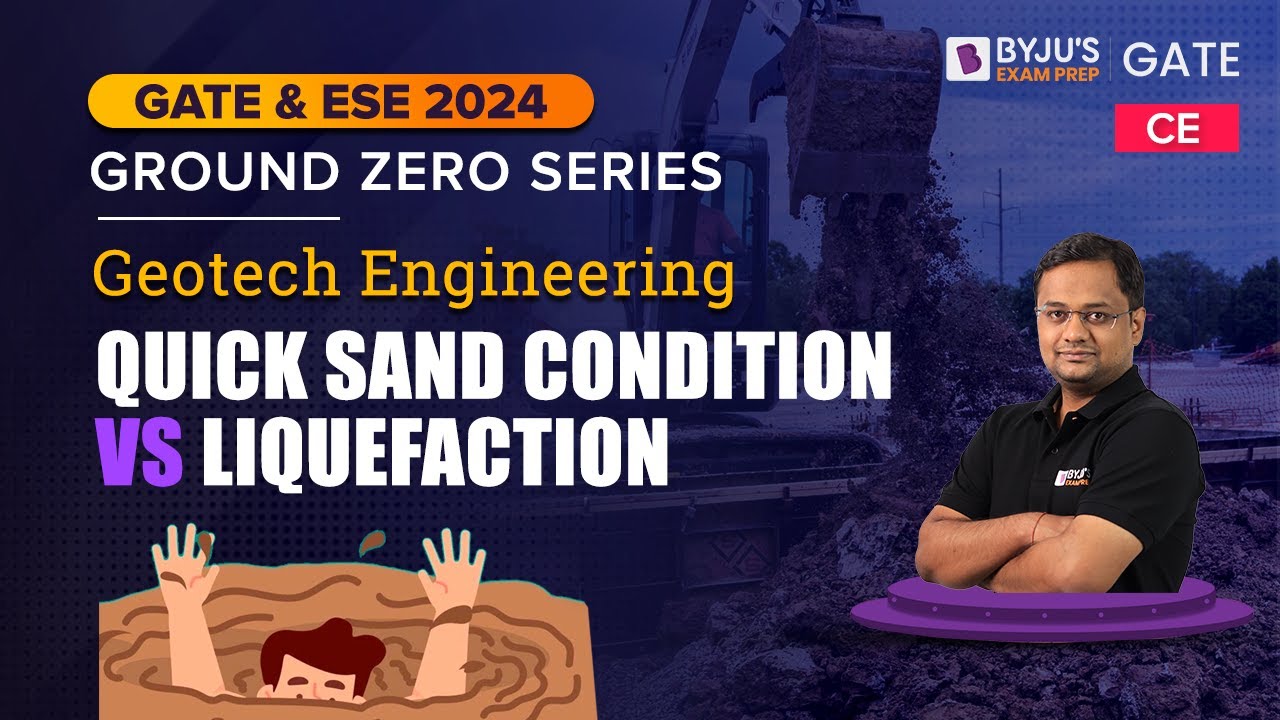 GATE 2024 | Состояние зыбучих песков и разжижение | Геотехническое проектирование | Экзамен ESE 2...
