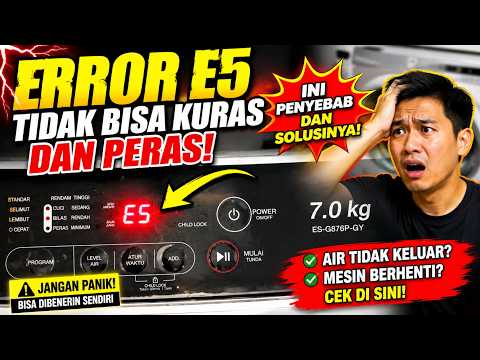 SHARP WASHING MACHINE E5 ERROR PANIC! WON'T SPIN DRY? HERE'S HOW TO FIX IT FOR $0