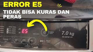 MESIN CUCI SHARP ERROR E5 BIKIN PANIK! TIDAK BISA MENGERINGKAN? BEGINI CARA MENGATASINYA 0 RUPIAH