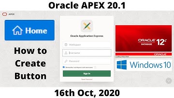 HOW TO CREATE BUTTON IN ORACLE APEX | Home