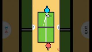 playing ping pong in hard level with app #pinkfrog #pink_frog screenshot 3