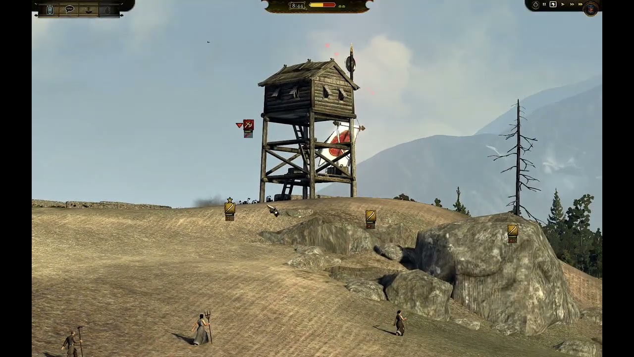 Total war attila the dawnless days эльфы против гномов 500 против 1000 юнитов