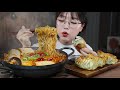 칼칼한 순두부신라면과 군만두 먹방🍜🥟 SPICY RAMEN with SOFT TOFU & FRIED DUMPLING MUKBANG | EATING SOUNDS