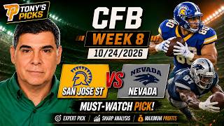San Jose St vs Nevada Pick 10/24/26 College Football Week 8 Pick Prediction