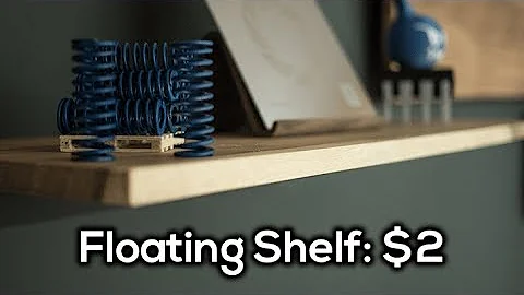 A Simple, DIY $2 Floating Shelf