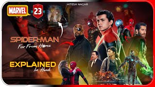 Spiderman Far From Home Explain In HINDI  MCU Movie 23 Explain In HINDI  Hitesh Nagar