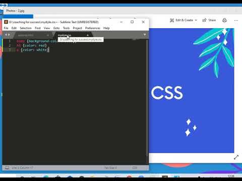 Lec 15 : What is external CSS | external css example | css | html for ...