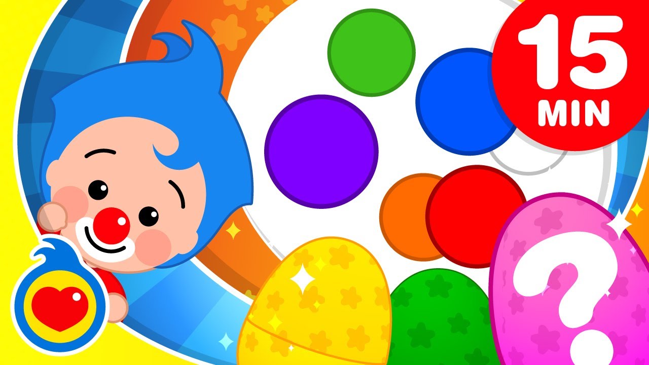 Aprendemos As Cores 🌈 e + Músicas Infantis Para Colorir (15 min) | Um Herói do Coração ❤️