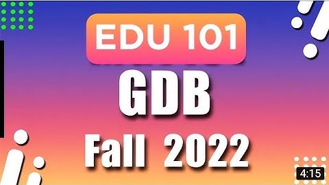 edu 101 gdb solution 2022||vu help||edu101 gdb solution 2022|edu 101 gdb 2022