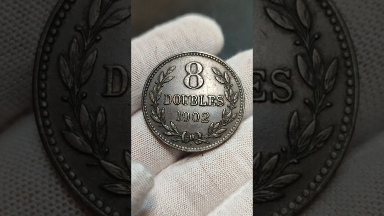 Гернси 8 дублей 1902 год.