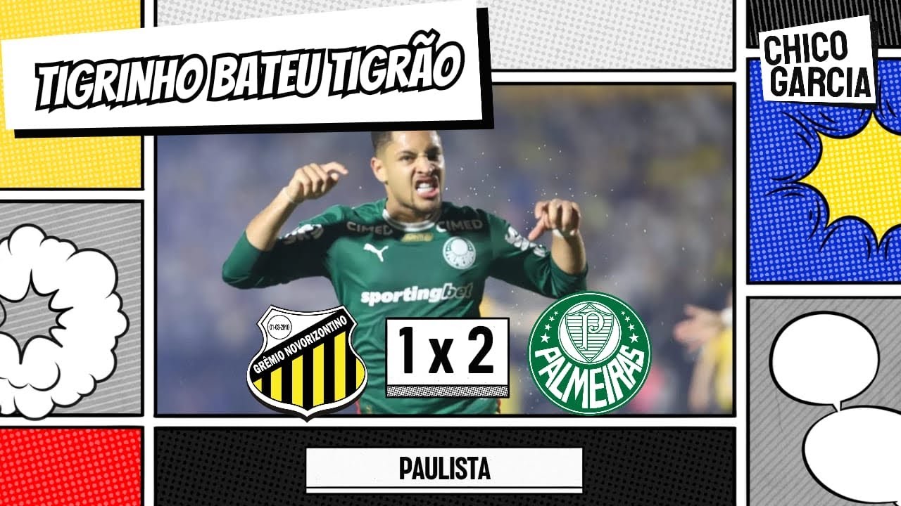 NOVORIZONTINO 1 X 2 PALMEIRAS: VERDÃO CAMPEÃO, TIGRE VALORIZOU BASTANTE, MAS TIGRINHO FOI GIGANTE
