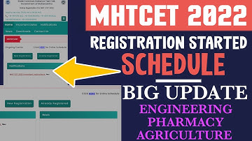 MHTCET 2022 | MHTCET 2022 REGISTRATION | MHTCET EXAM 2022 DATES | Mhtcet Application form 2022 |