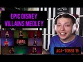 REACTION | PETER HOLLENS "EPIC DISNEY VILLAINS MEDLEY" FT. WHITNEY AVALON